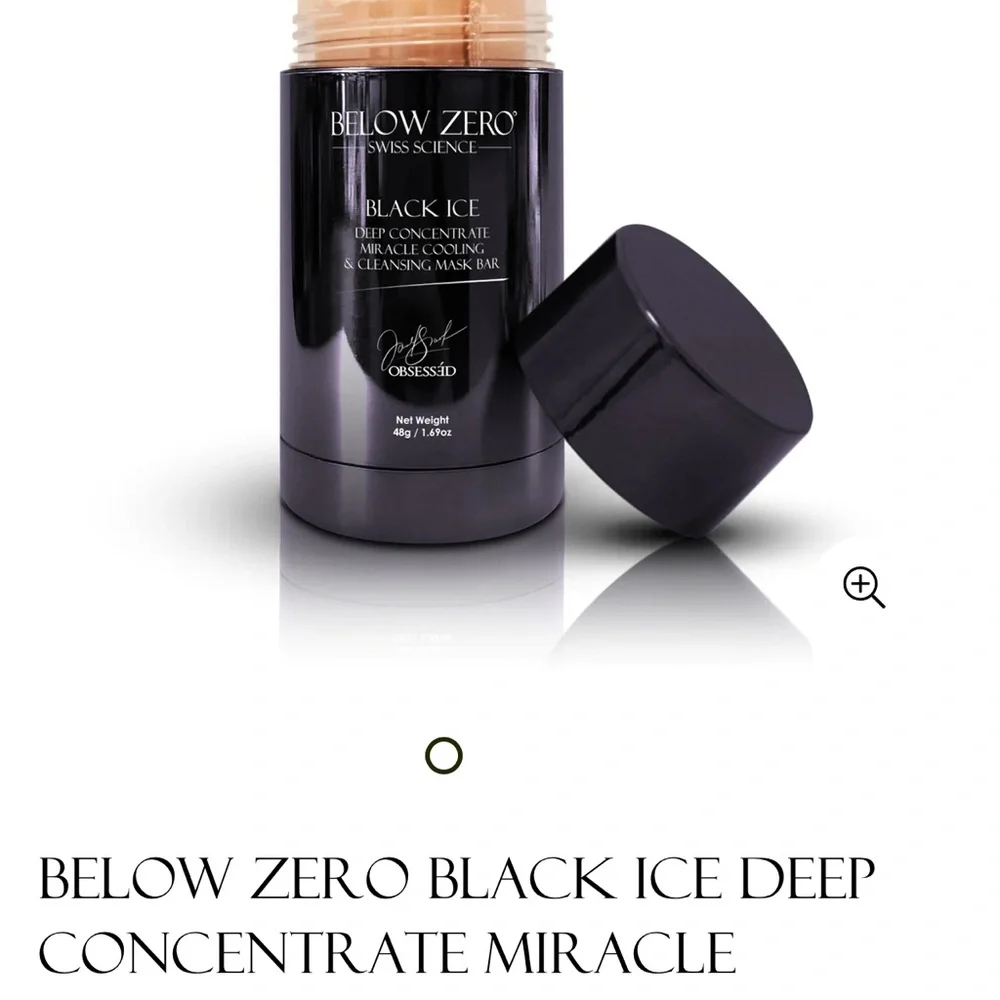 BELOW ZERO - black ice deep concentrate miracle cooling & cleansing mask bar